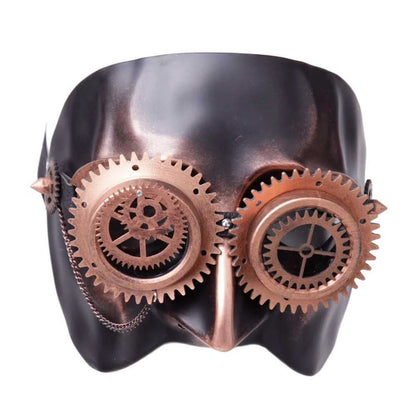 Venezianische Steampunk Maske Schwarz Maskenball Cosplay Festivals Halloween