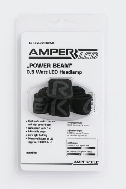 1 Stirnleuchte Amper LED Power Bean Kopflampe Campinglampe Leuchte Outdoor Light