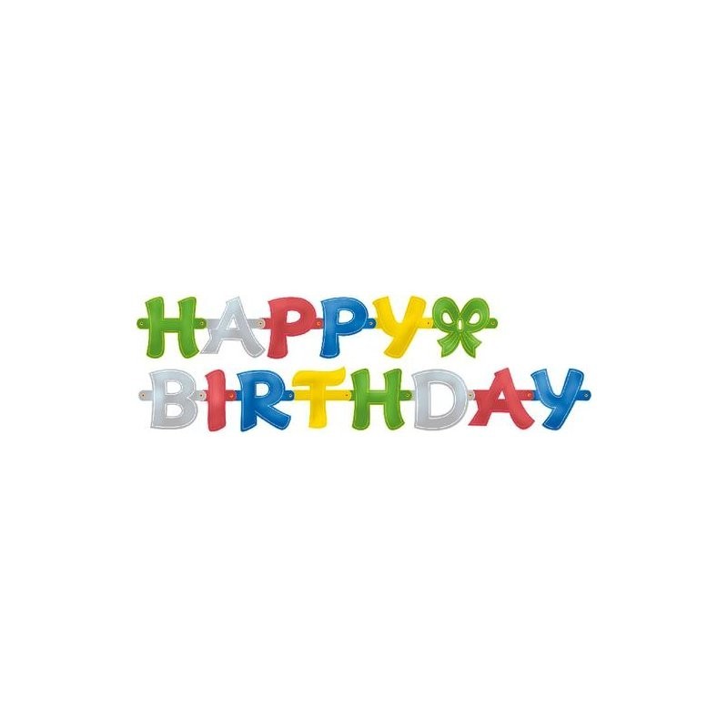 Geburtstags Girlande Happy Birthday 1,4m Party Deko Banner Geburtstag Partykette