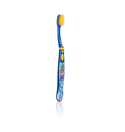 edel+white Kinderzahnbürste Dunkelblau Ultrasoft+ Zahnbürste Kinder Bionic Mania