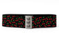 Stretch Gürtel Belt Schwarz Kirschen Taillengürtel Gothic Rockabilly Vintage Mode