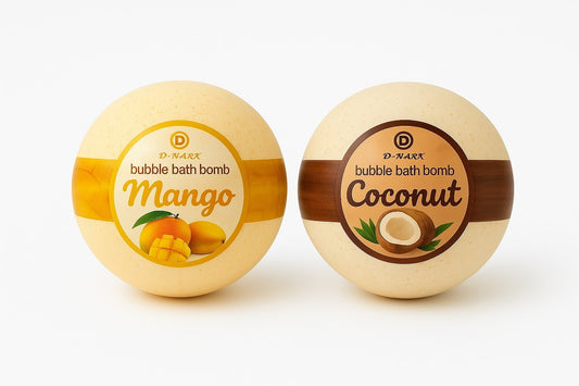 2er Set Badebombe Mango / Kokosnuss Thailand Handgemacht Wellness Badekugel Bad