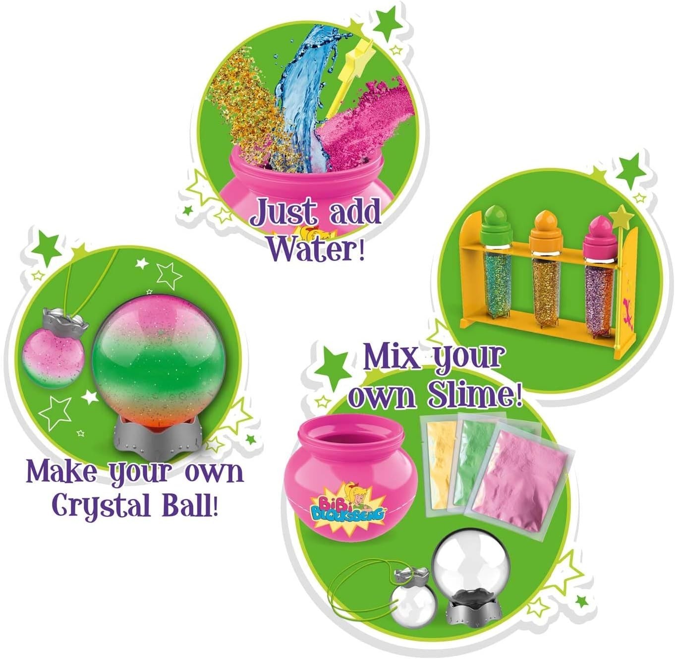 Craze 25123 Bibi Blocksberg Magic Slime - DIY Schleim-Labor Spielset Kessel