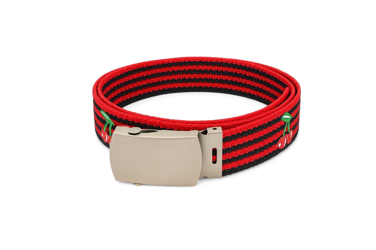 Aktion 50 Gürtel Belt Schwarz Rot Gestreift Kirsche Hüftgürtel Jeansgürtel Großhandel