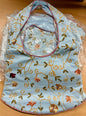 Karton mit min. 5 Schultertasche Handtaschen Hellblau Blumen Restposten Posten Aktion AWare