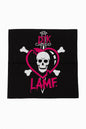 Bandana Kopftuch Halstuch Schwarz mit Totenkopf Skull LAMF Tuch Freizeit Kopftuch Accessoires