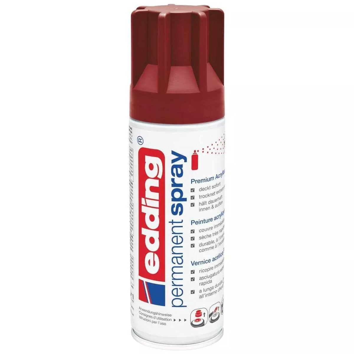 Edding Permanent Spray Purple Red Matt Premium Acryllack Spraydose Farblack