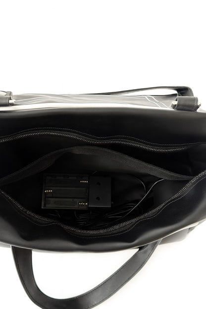 Handtasche inkl. Radio Schwarz Schultertasche Handtasche Umhängetasche Crossbody Musik