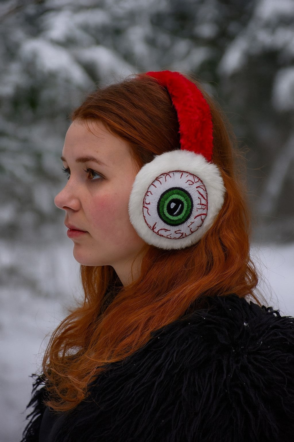 Ohrwärmer Auge Ohrenschützer Ohrenwärmer Earmuffs Winter Ohr Schutz Flauschig