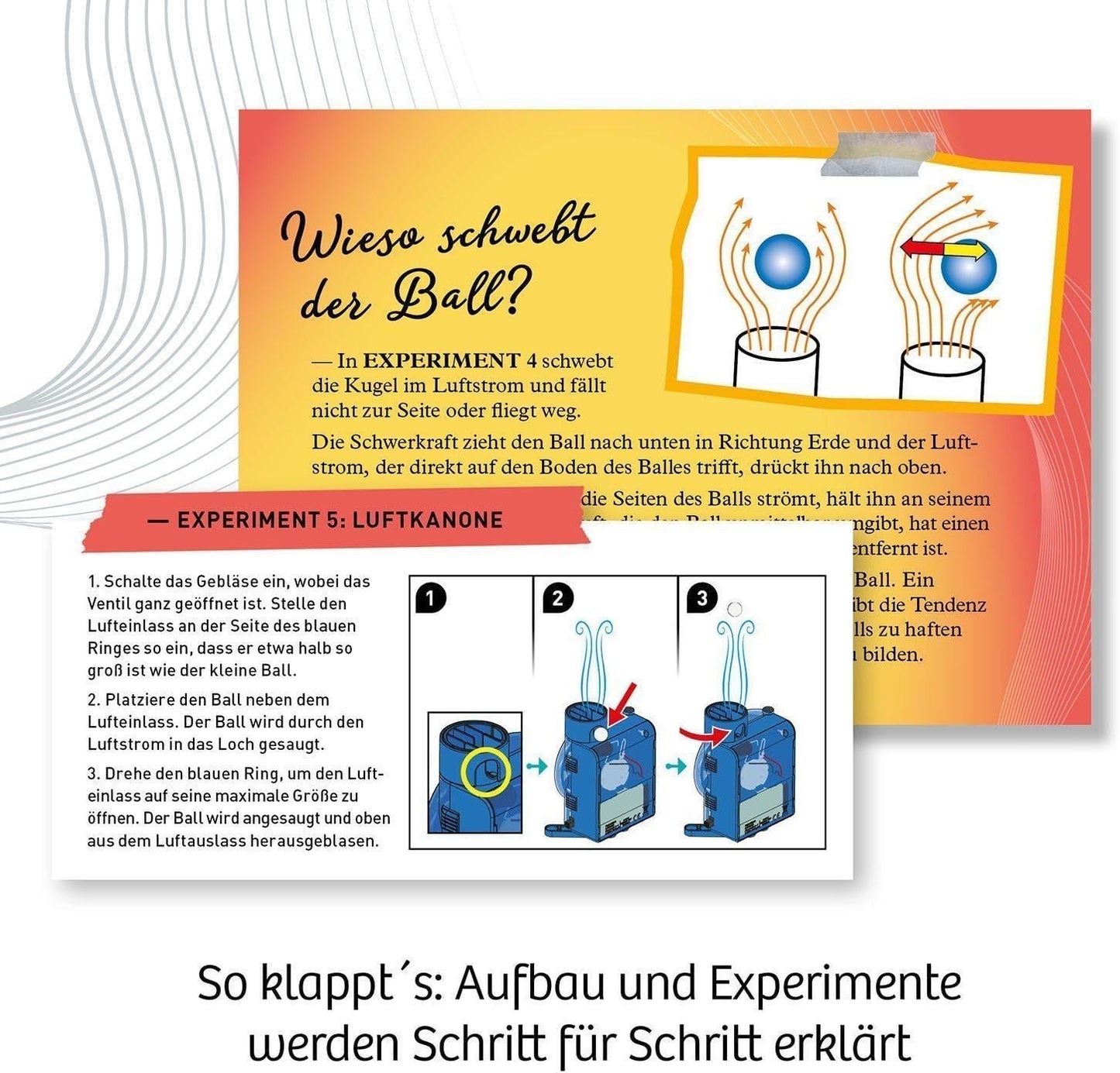 Kosmos 620882 - Air Dancer Experimentierkasten Bausatz Lufttänzer 30 cm Spiele