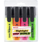 Edding 345 Textmarker Highlight Your World 4er Set 2-5mm Neonfarben Highlighter