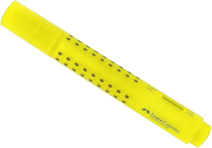 100x Faber-Castell Textliner Gelb Textmarker Keilspitze Marker Büro Schule