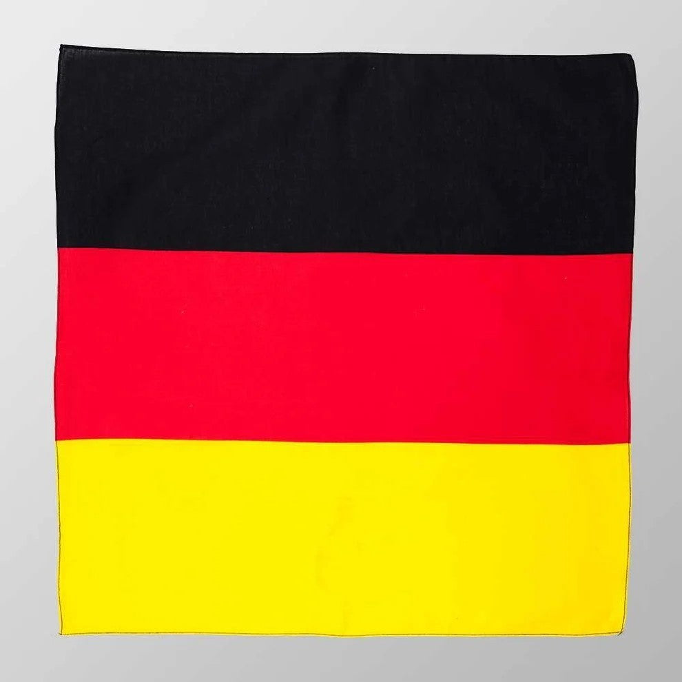 Bandana Halstuch Deutschland Flagge Accessoire Mode Freizeit Tuch Baumwolle