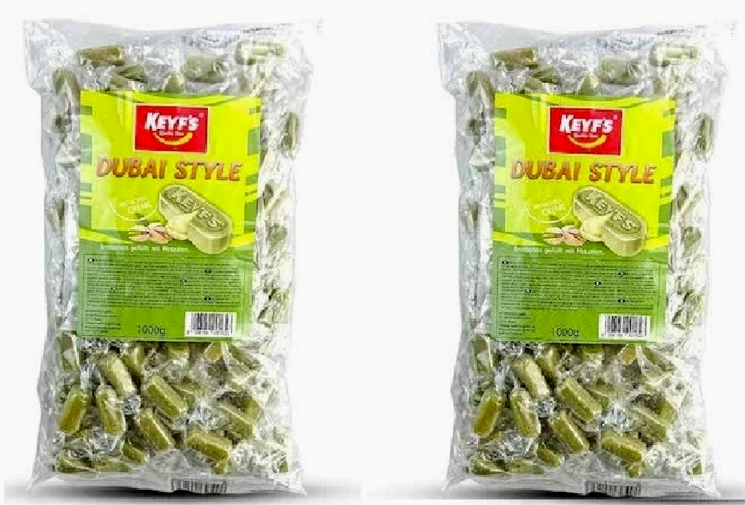Kamelle Dubai Style Bonbons 2 kg gefülltPistazien Wurfartikel Wurfmaterial