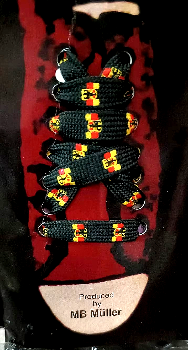 1 Karton 50 Paar Schnürsenkel Deutschland Adler Fanartikel