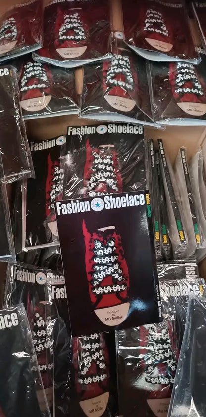 1 Karton Schnürsenkel Dollar Money als Fanartikel aus Lagerräumung