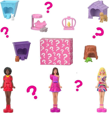 1x Mattel HYF44 Barbie Mini Puppenhaus Spielset Überraschung zufälliges Modell