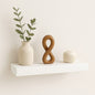 Wandregal 38x20x3 cm Weiß Hochglanz Regal Wandboard Schweberegal modern Design