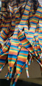 50 Paar Schnürsenkel Pace Rainbow Regenbogen flach bedruckt Rot 116cm 20mm