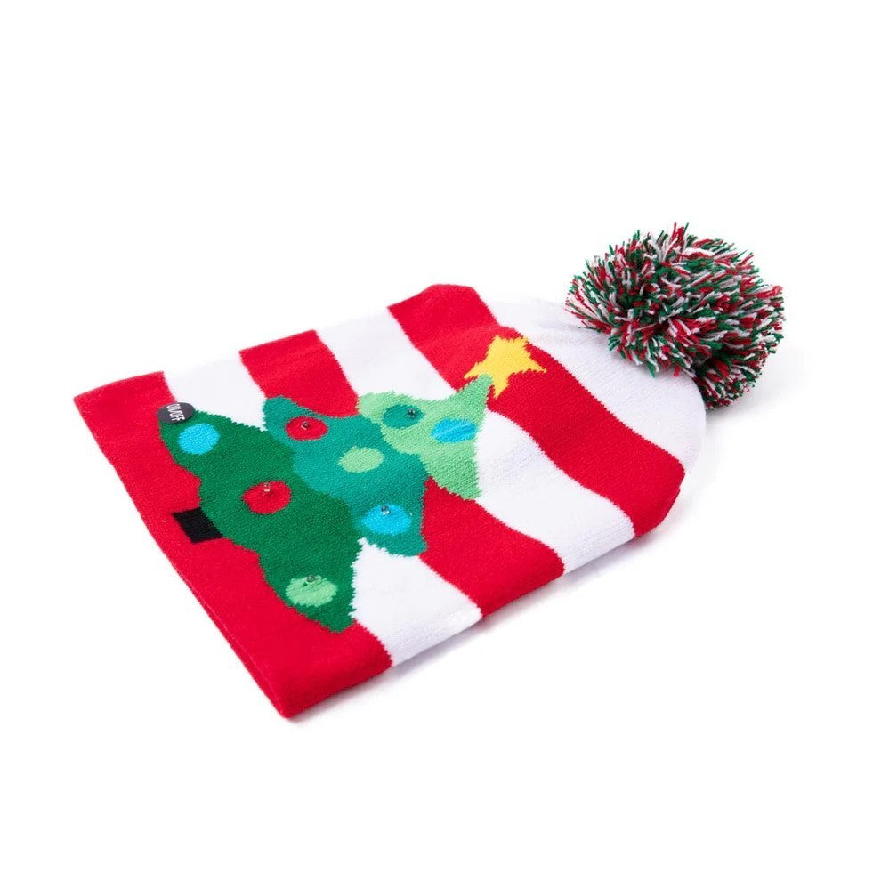 3er Set LED Mütze Oh Deer & Rentier & Tanne Weihnachtsmütze Mützen Weihnachten