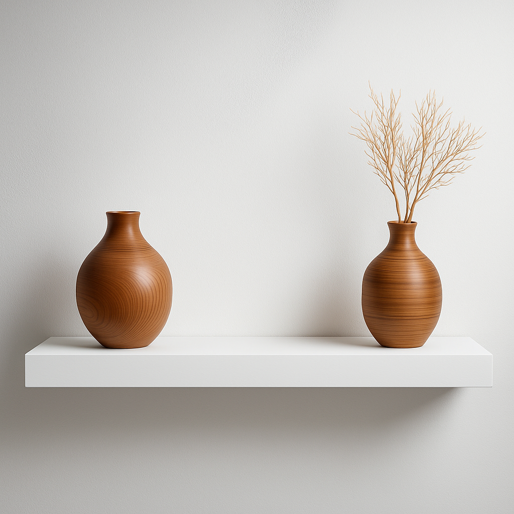 Schweberegal 61 cm Weiß 2x Set Floating Shelf Wandregal Wandboard modern Regal