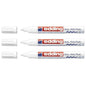 3x Edding 750 CR Weiß Glanzlackmarker 2-4 mm Gloss Paint Marker Rundspitze