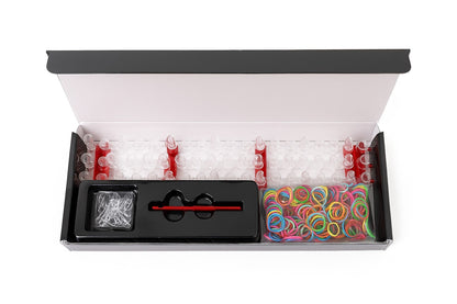 Loom Bands Starterset ca. 600 Gummibänder Bänder Gummi Webrahmen Armband Kit