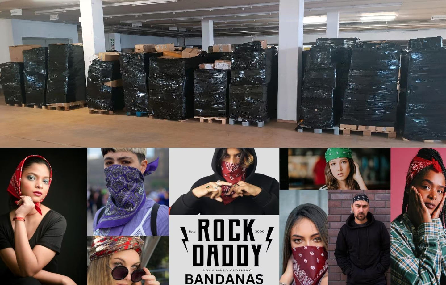 XXL Palette Auflösung Schmuck Textil Auflösung Gothic Biker  Restposten Posten