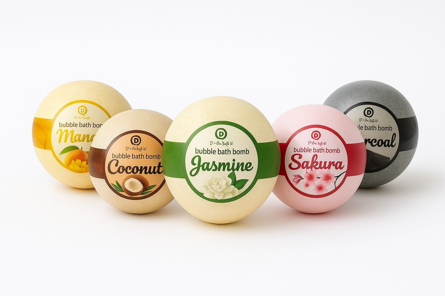 5er Set Badebombe Thailand Handgemacht Wellness Badekugel Badewanne