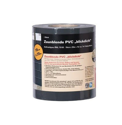 Zaunblende für Doppelstabgitterzäune 30m PVC Anthrazitgrau Sichtschutz Garten