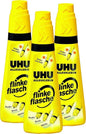 3x UHU Alleskleber Flinke Flasche je 35g Flüssigkleber Kleber Schule Basteln