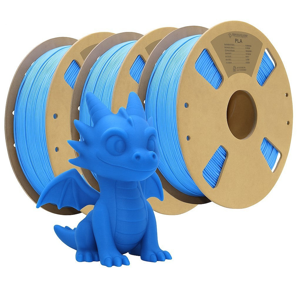 3er Set PLA + plus 3D Filament Blau 1kg Drucker Printer PLA+ Rolle Druckmaterial