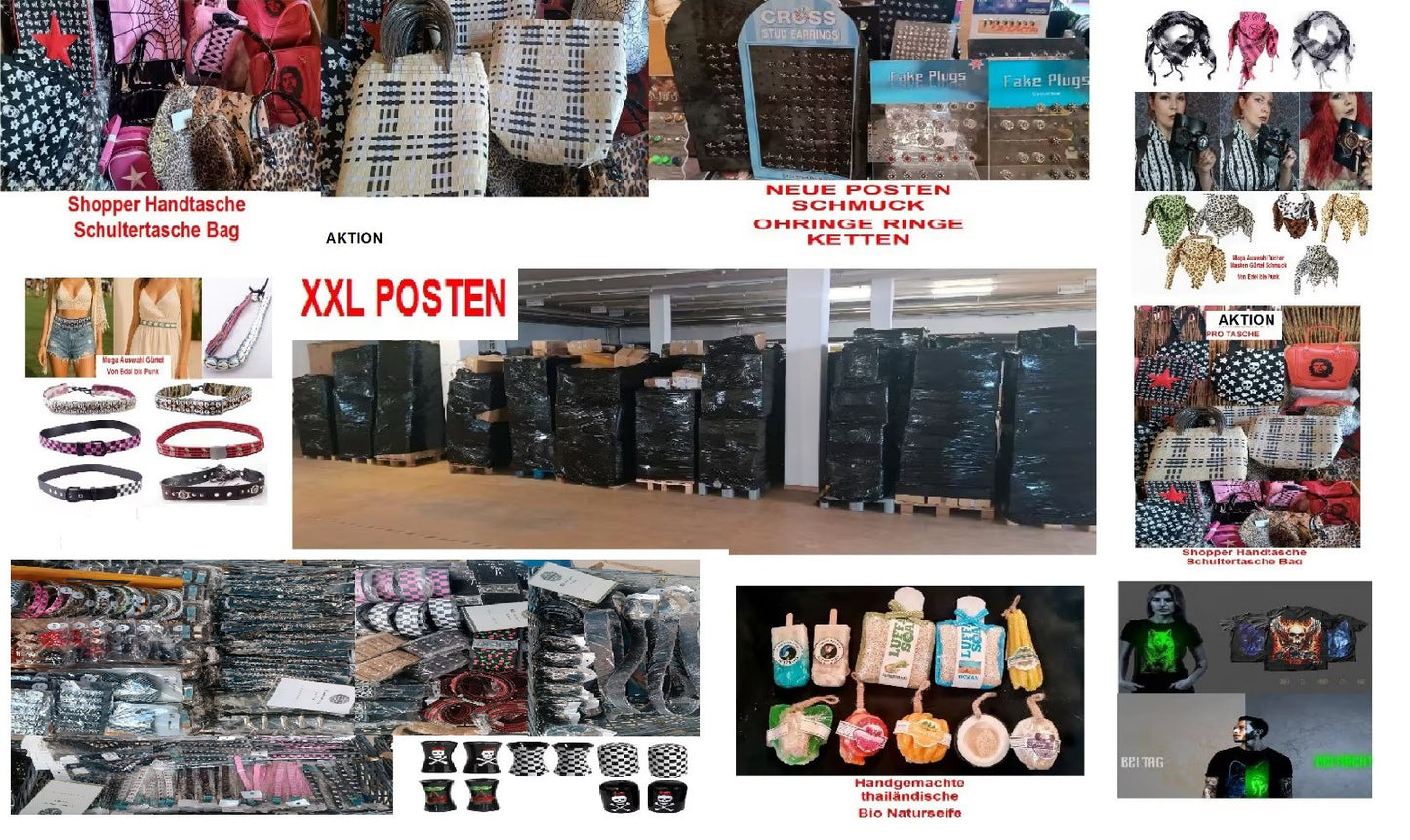 XL Muster Karton  Schmuck Textil Auflösung Gothic  Restposten Posten A Ware