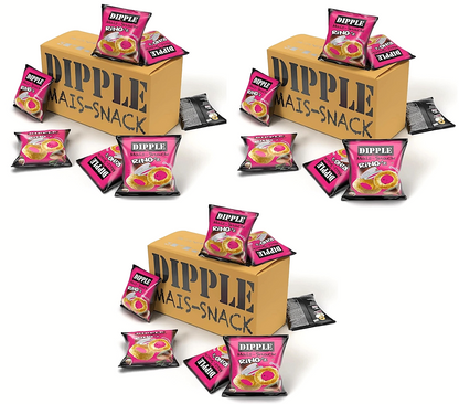 XL Dipple Mais-Snack Ring´z Onion (72x20g) Wurfartikel Zwiebelringe Snack Chips