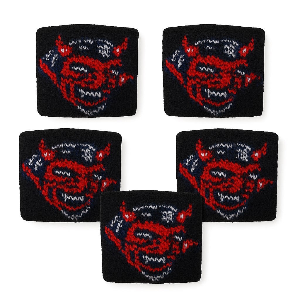 5er Set Fingerschweißband Schwarz Teufel Schweißband für Finger Fingersleeve