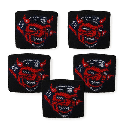 5er Set Fingerschweißband Schwarz Teufel Schweißband für Finger Fingersleeve