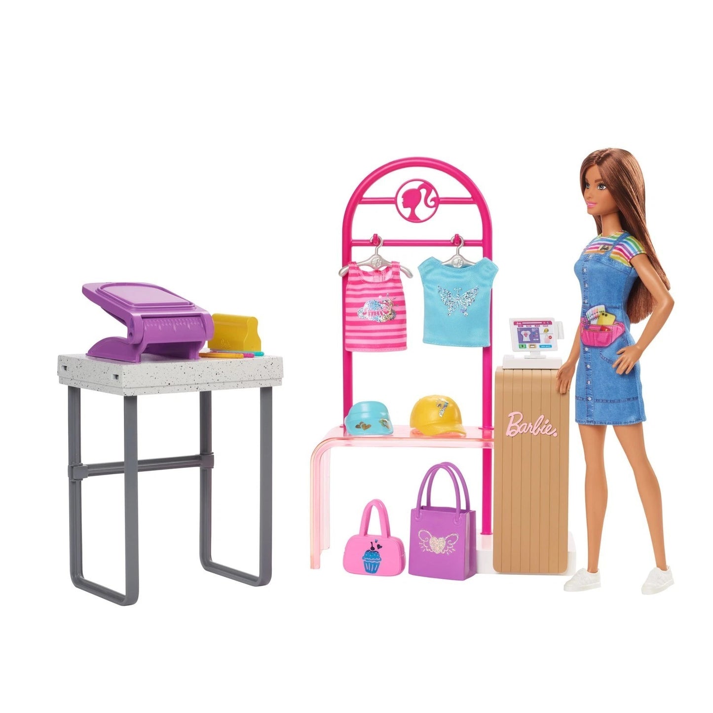 Mattel HKT78 Barbie Mode Boutique Spielset Kreativität und Spaß in der Modewelt