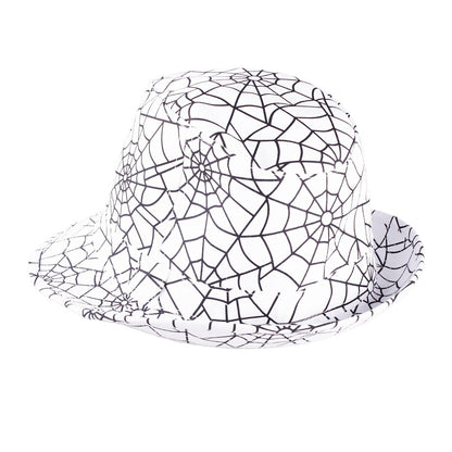 Hut Spinnennetz Weiß Unisex M/L Gothic Halloween Karneval Kostüm Accessoire