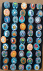 50 Ringe verstellbar Modeschmuck Retro Festival Flower Power Auflösunng Posten