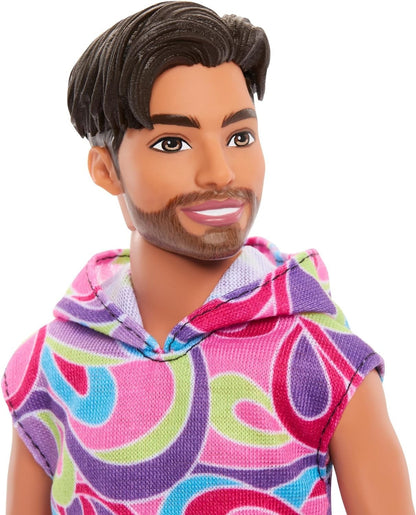 Mattel DWK44 / HRH26 Barbie Fashionistas Ken Puppe Totally Hair Look mit Bart