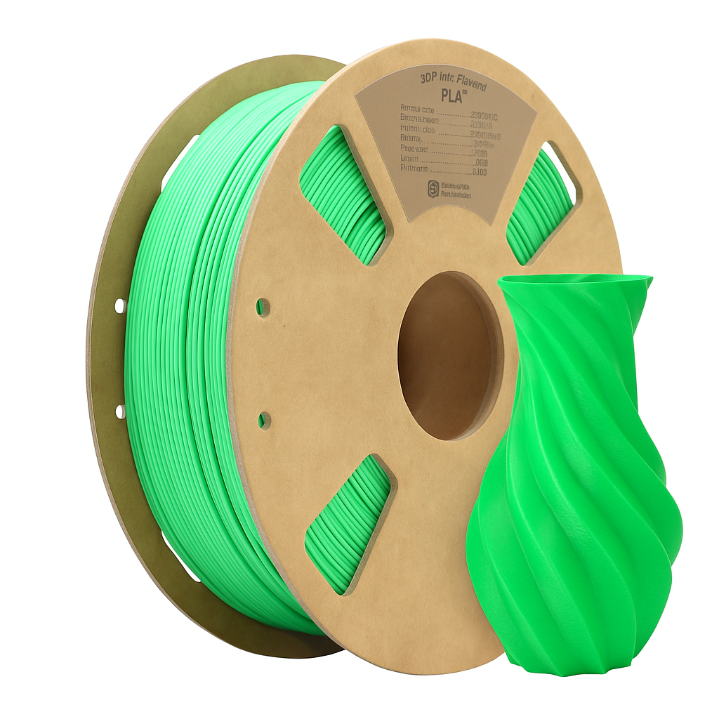PLA + plus 3D Filament Grün 1kg verzugsfrei druckbar Hochwertig Drucker pla+ bio