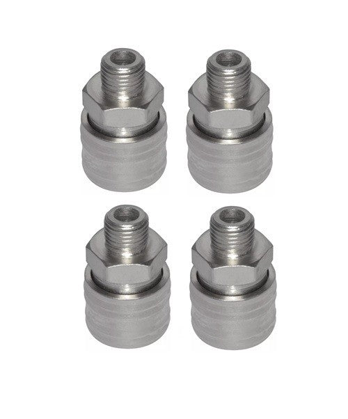 4er Set Rowi Schnellkupplung 1/4" AG Druckluftzubehör Verbindungsstück