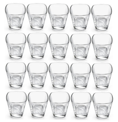20er Set Schnapsgläser Eckig Shotgläser Gläser Shots Schnapsglas Gastro Party