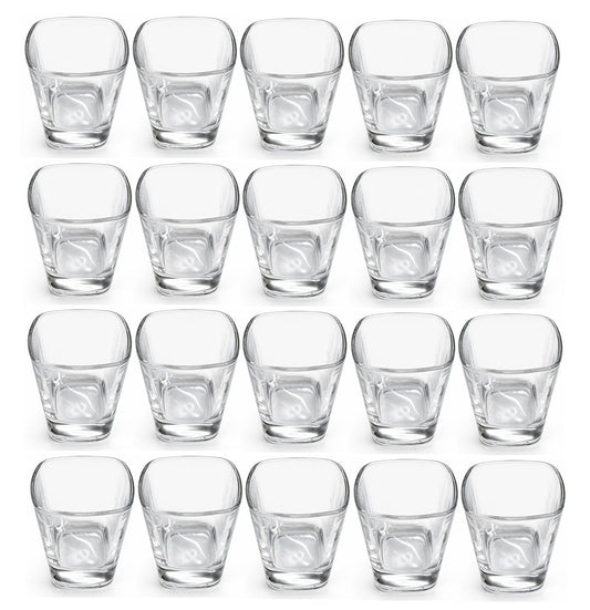 20er Set Schnapsgläser Eckig Shotgläser Gläser Shots Schnapsglas Gastro Party