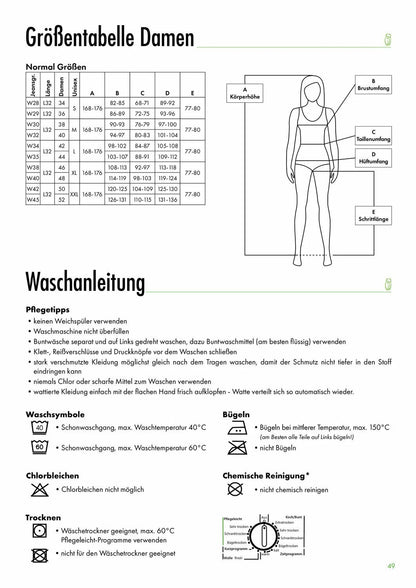 Leibwächter Bundhose Damen Flex-Line Arbeitshose Workwear Hose Frauen Größe 48