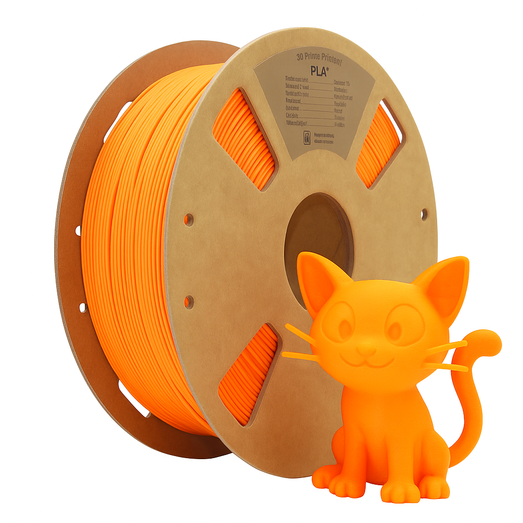 PLA + plus 3D Filament Orange 1 kg premium Druckmaterial 1.75mm pla+ fdm drucker