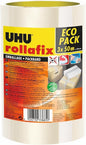 Uhu Rollafix Packband 3er Pack (3x 50m) transparent Klebeband Stark Verpackung