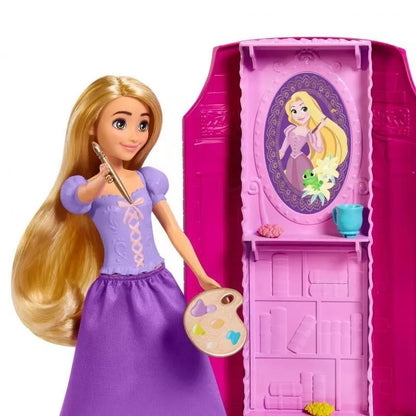 Mattel HMV99 Disney Princess Rapunzels Turm mit Puppe und Zubehör Prinzessin