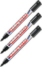 3x Edding 8040 Wäschemarker Schwarz 1 mm Wasserfest kochfest bis 95 Grad Marker