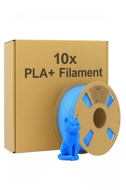 Aktion 10x PLA+ plus 3D Filament Blau 1kg Drucker Printer PLA+ Rolle Großhandel